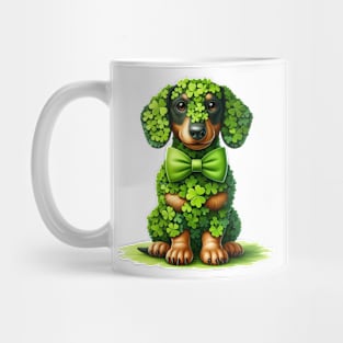 Clover Dachshund Dog St Patricks Day Mug